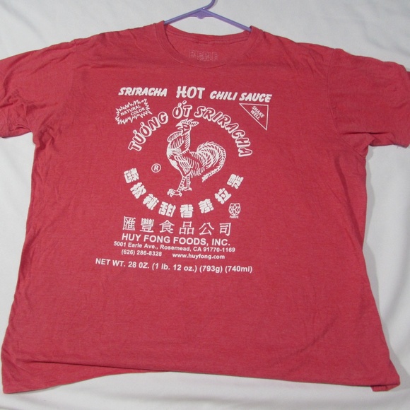 SRIRACHA Shirt Mens Size 2XL - Picture 1 of 3
